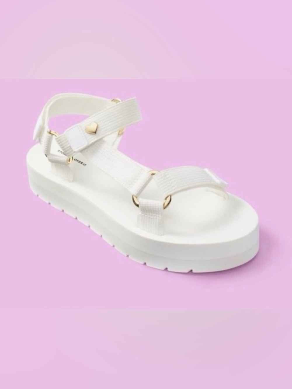 Stoney Clover Lane X Target White Strappy Sandals Size 11